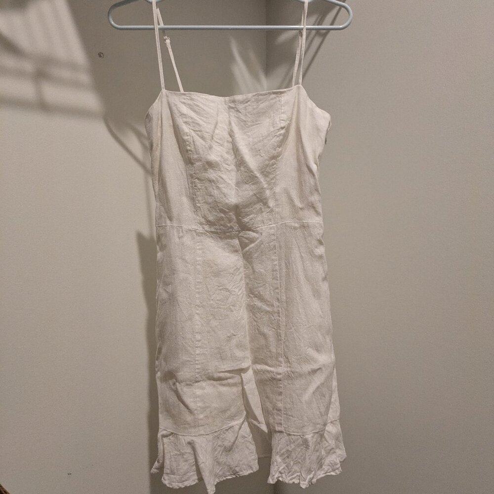 & Other Stories Spaghetti Strap Linen Dress